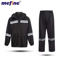 Sale Fashionable Waterproof Heavy Navy Duty Raincoat Polyester Adult Rainsuit Raincoat Pants Set For Rain