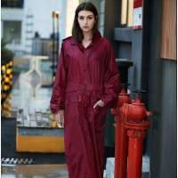 Sale Pvc Polyester Windproof Sleeve Women Purplish Red Coverall Rain Suit Set For Motorbike