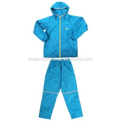 Fashion Polyester/PVC /PU waterproof wind breaker and workwear rain coat